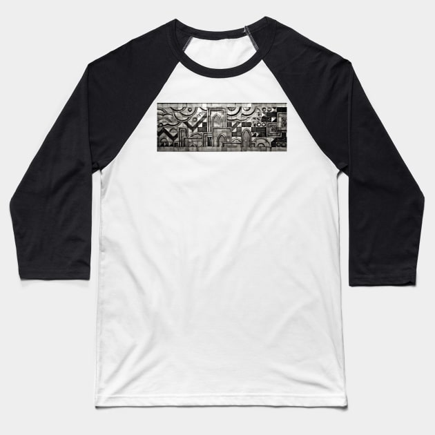 Islamic Brutalism Baseball T-Shirt by SHappe